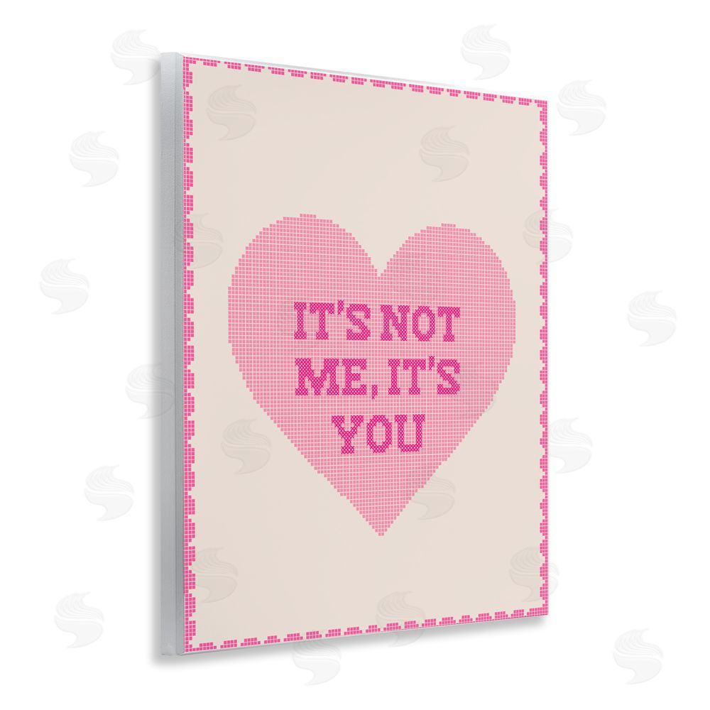 Daphne Polselli Not Me It's You on Heart Wall Plaque Home Decor Art Print