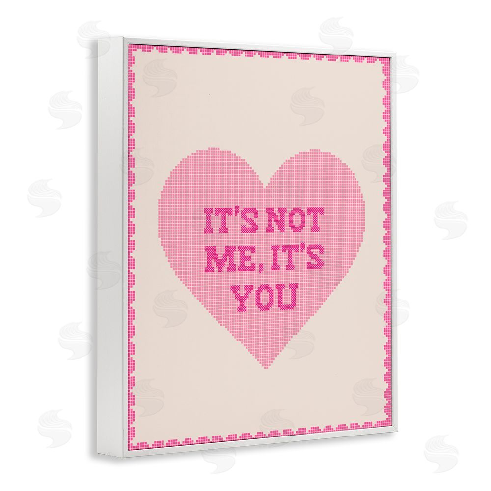 Daphne Polselli Not Me It's You on Heart White Framed Giclee Wall Art