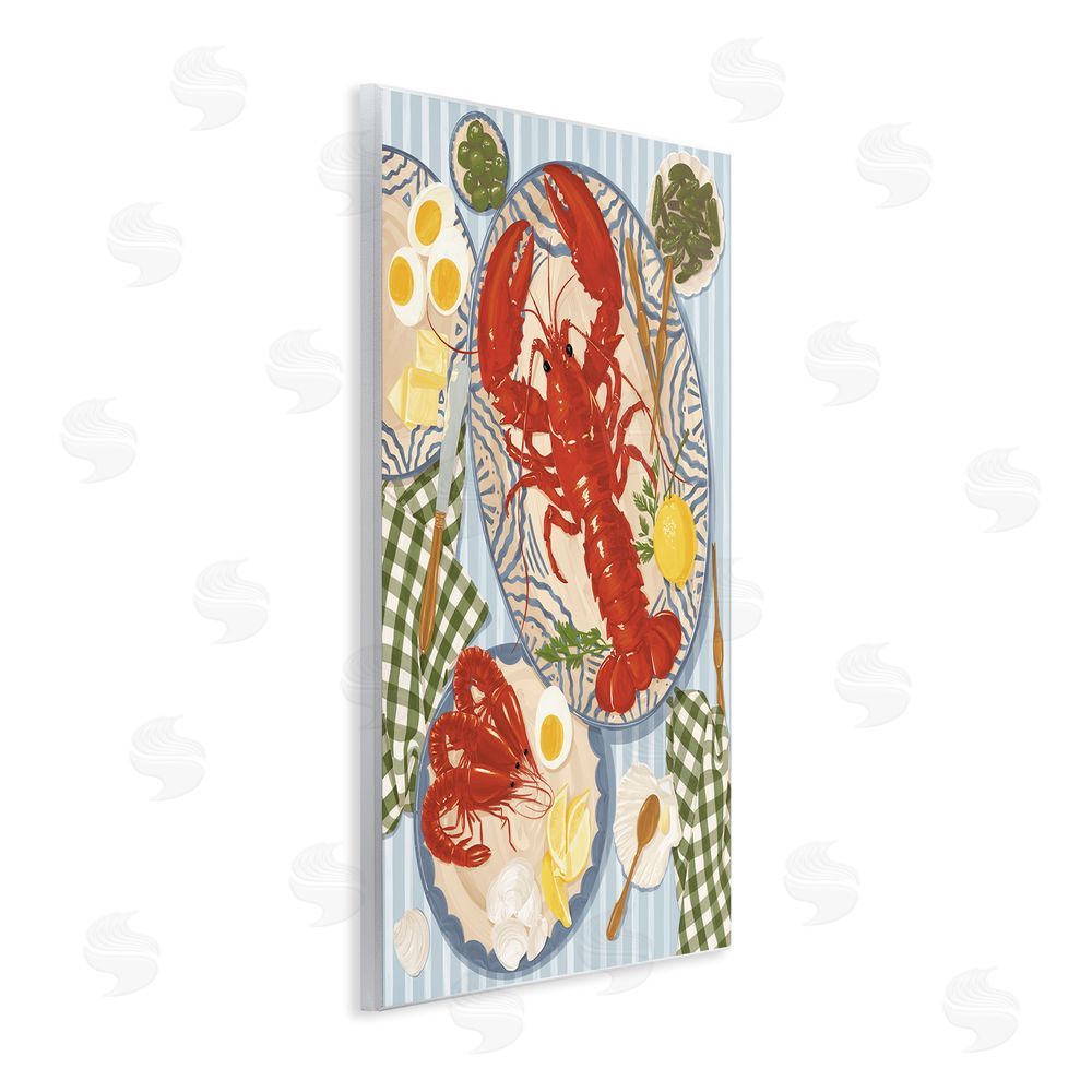 Vero Illustrates Lobster For Lunch Platter Wall Plaque Home Decor Art Print