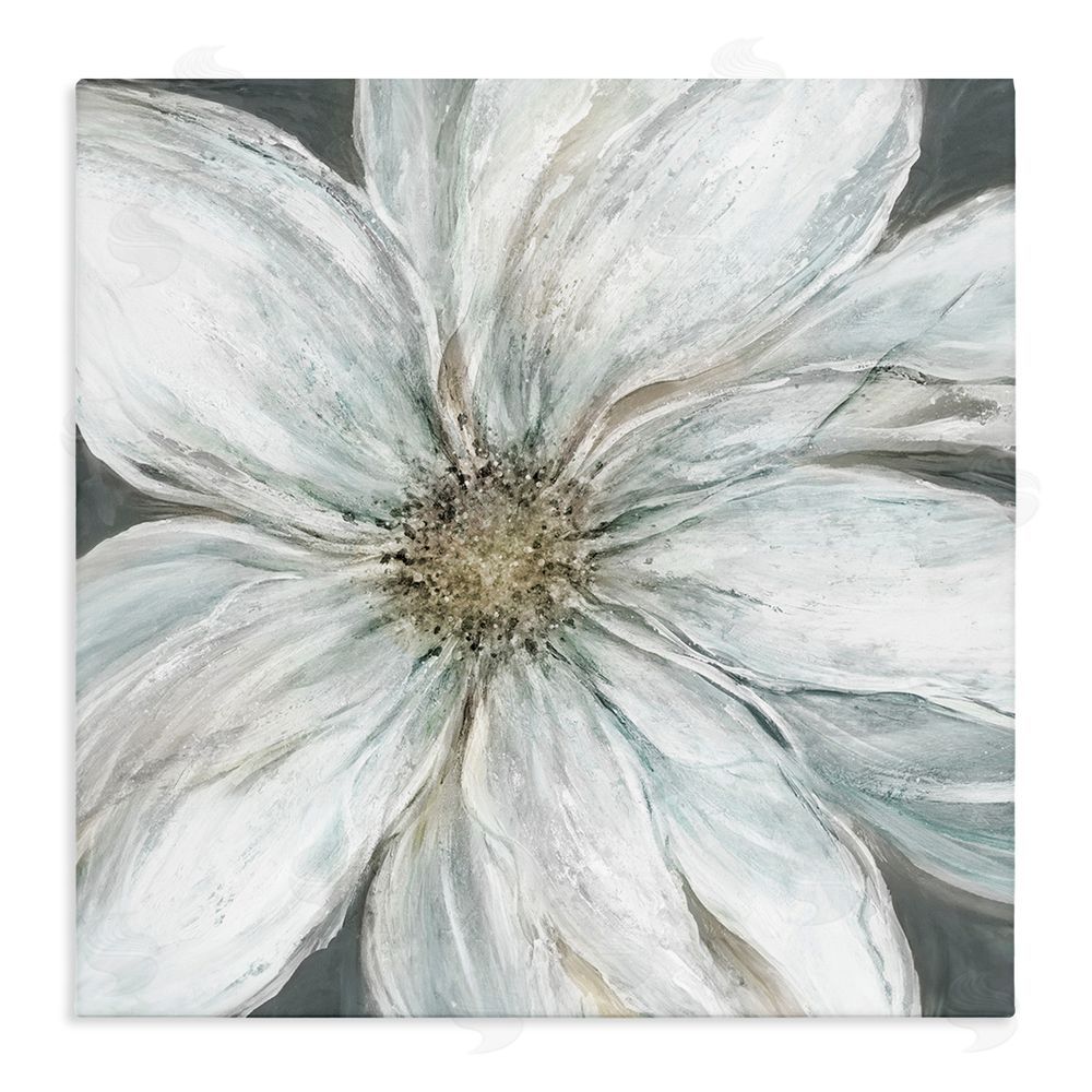 Carol Robinson Large White Flower Closeup Stretched Canvas Wall Art Print