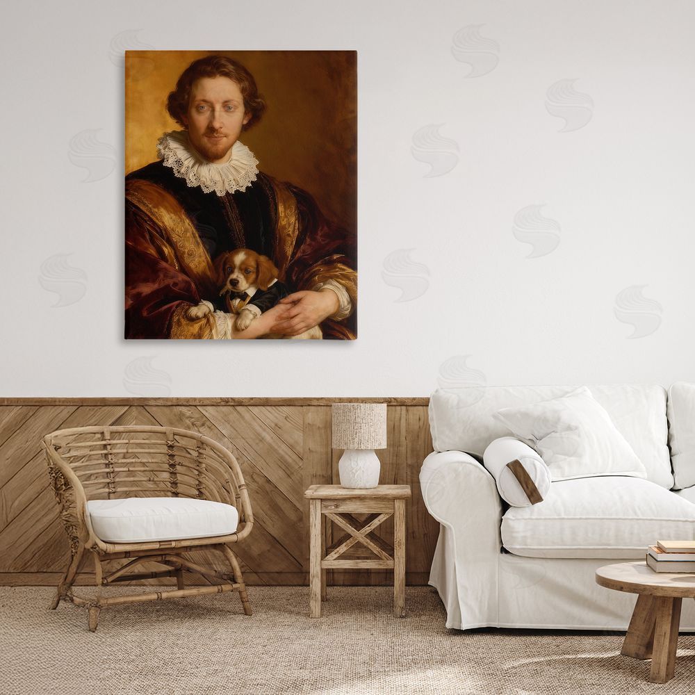 CAD Designs Renaissance Noble with Loyal Companion
