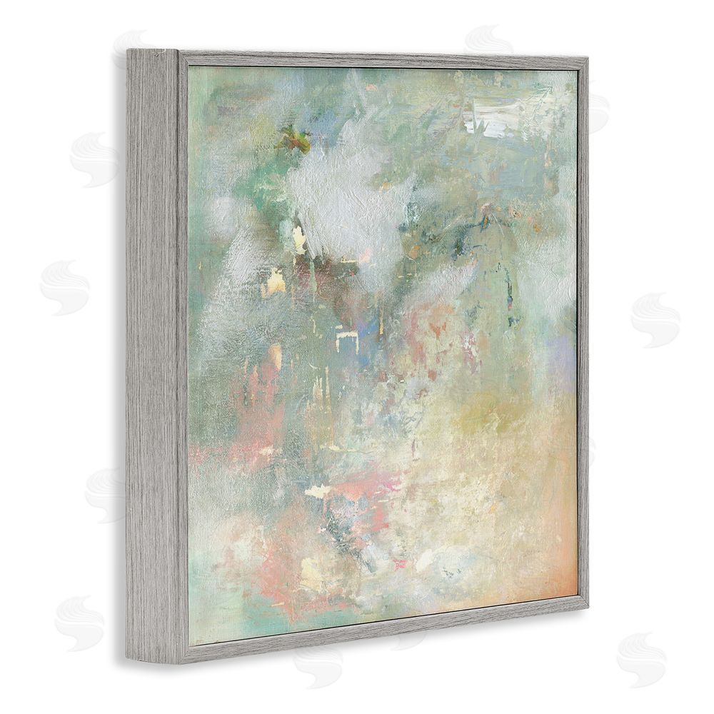 Carol Robinson Ethereal Brushstroke Harmony Gray Framed Giclee Wall Art Print
