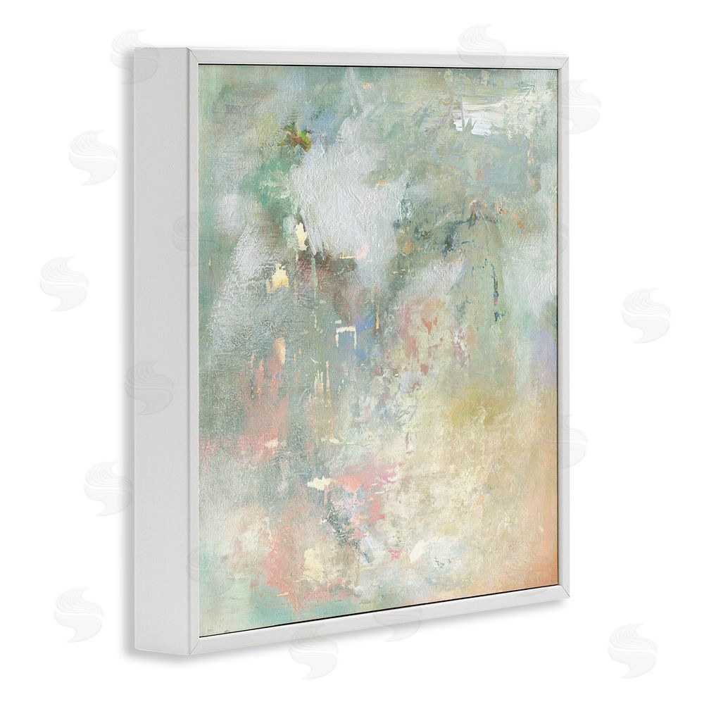Carol Robinson Ethereal Brushstroke Harmony White Framed Giclee Wall Art Print