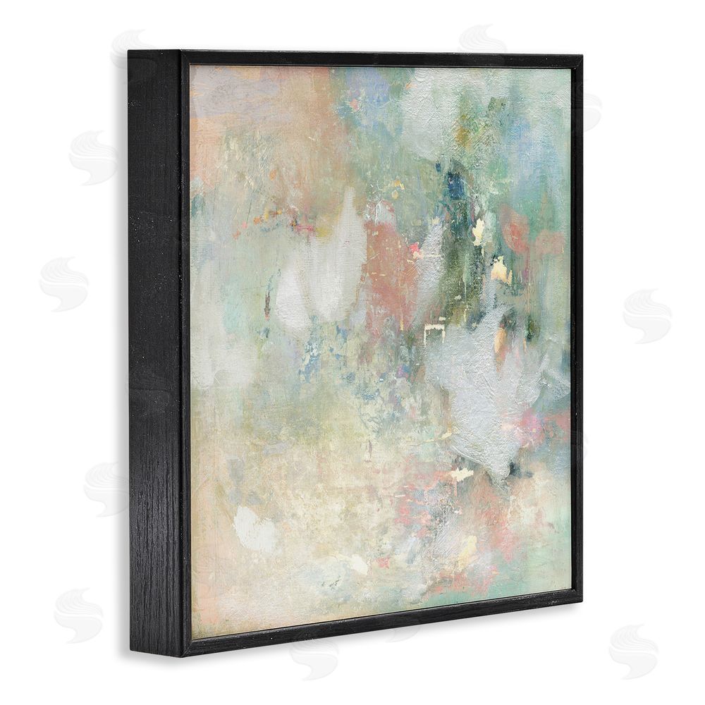 Carol Robinson Serene Pastel Brushstroke Harmony Black Framed Giclee Wall Art Print