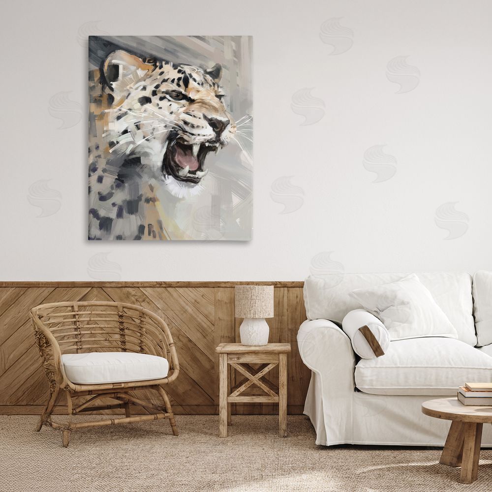 Ziwei Li Intense Roaring Leopard