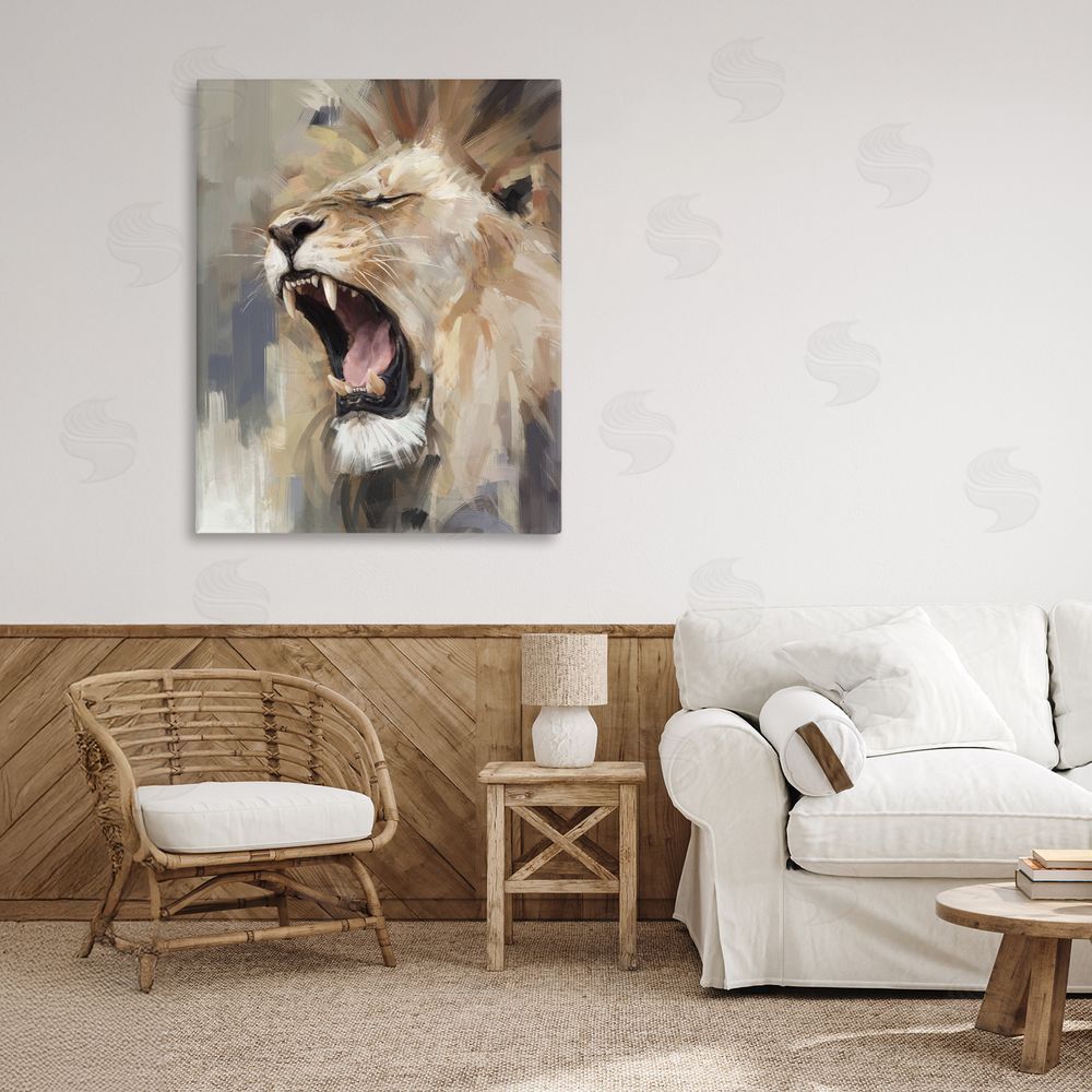 Ziwei Li Intense Roaring Lion