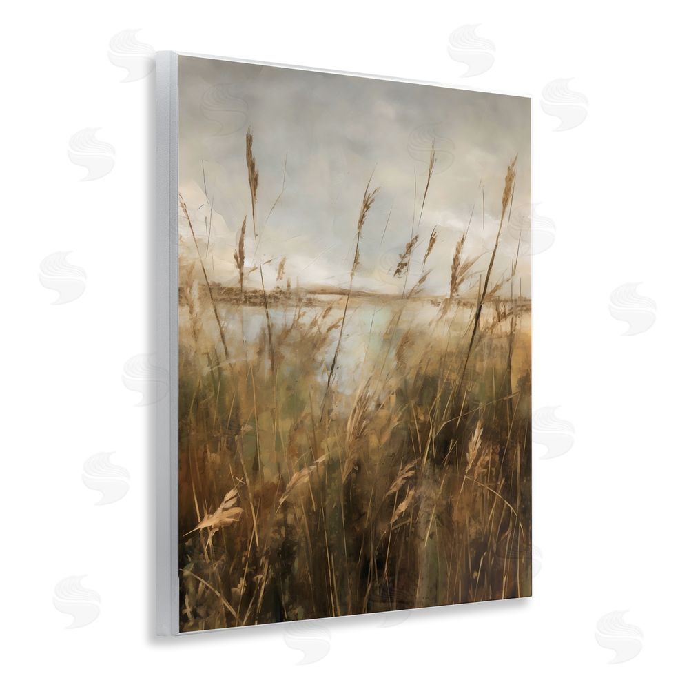 Creative Studio Tall Grass Beside Quiet Lake Wall Plaque Printed Art
