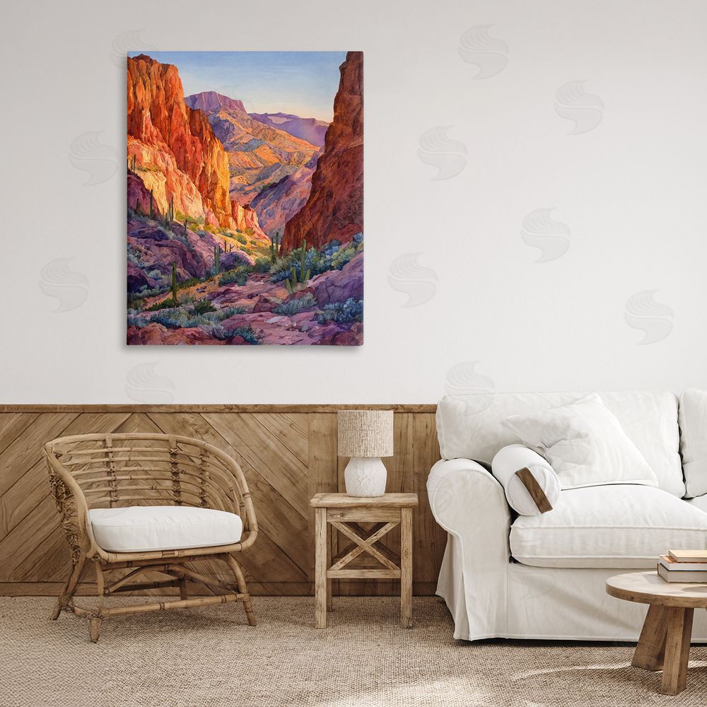 Franklyn Gregory Western Colors Canyon Stretched Canvas on Wall