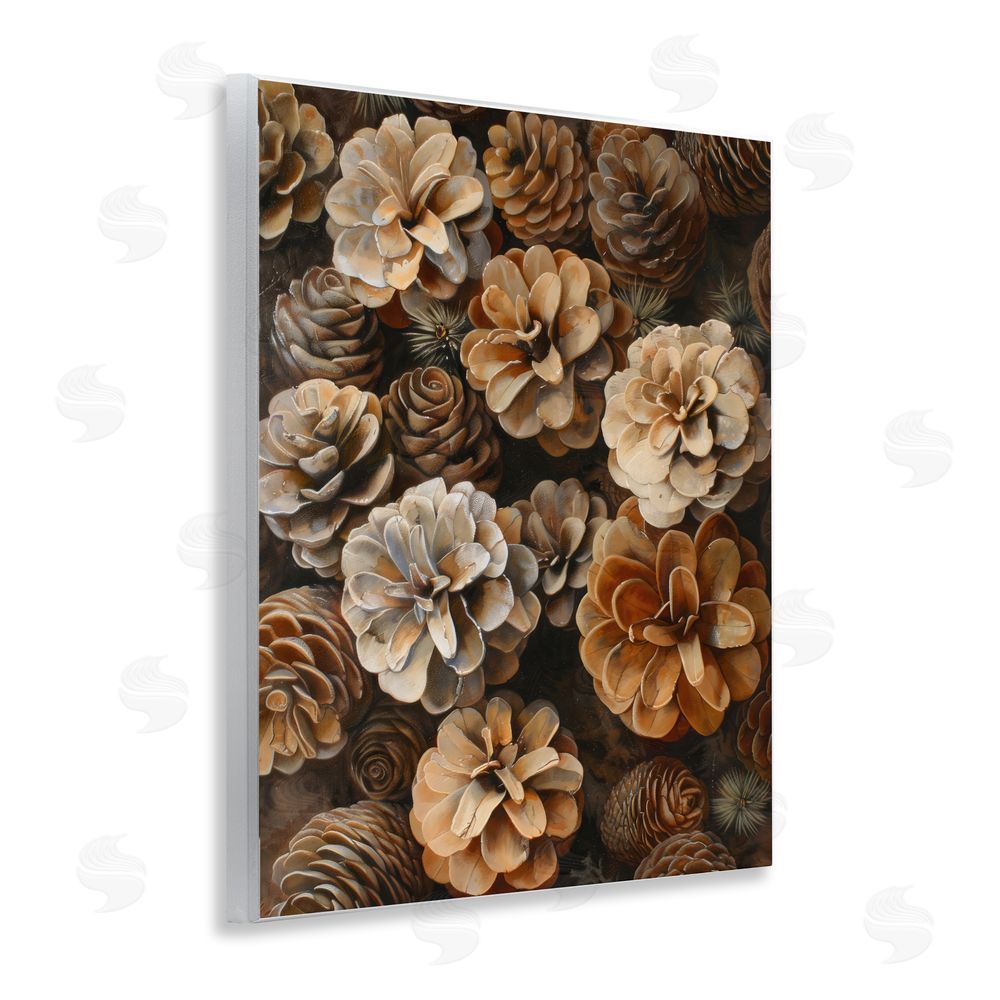 Creative Studio Pinecone Arrangement Rustic Botanicals Wall Plaque Home Decor Art Print