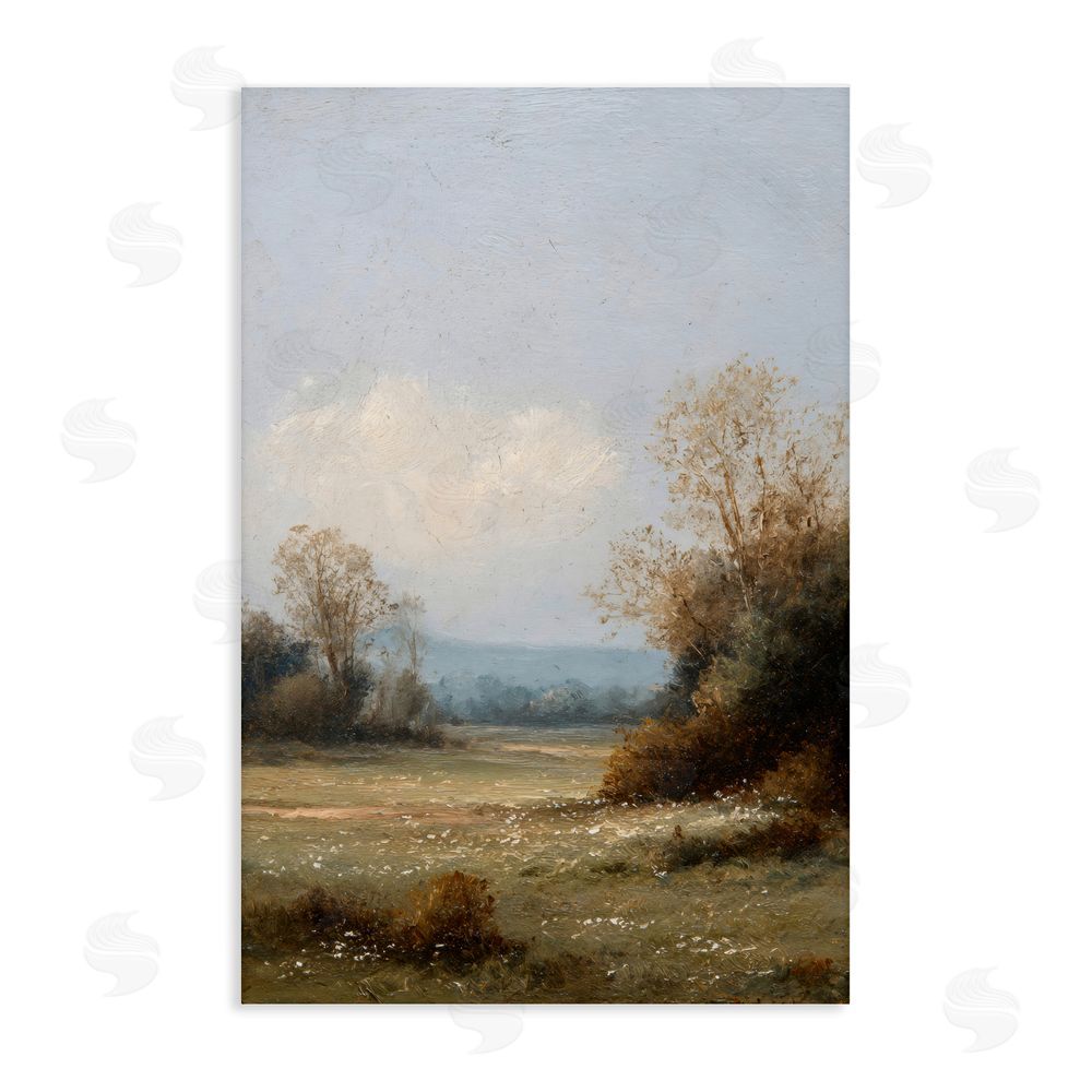 Petal Prints Design Silent Little Meadow Stretched Canvas Wall Art Print