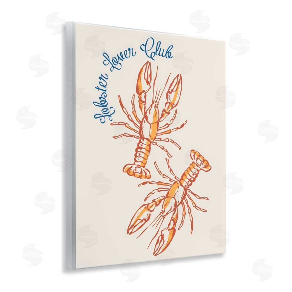 The Prints Vibe Lobster Lover Club Wall Plaque Home Decor Art Print