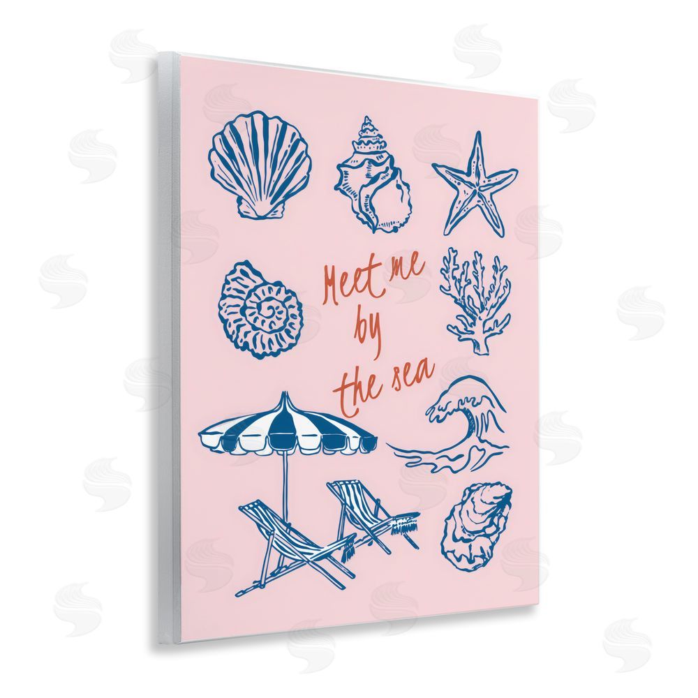 The Prints Vibe Meet Me By The Sea Wall Plaque Home Decor Art Print