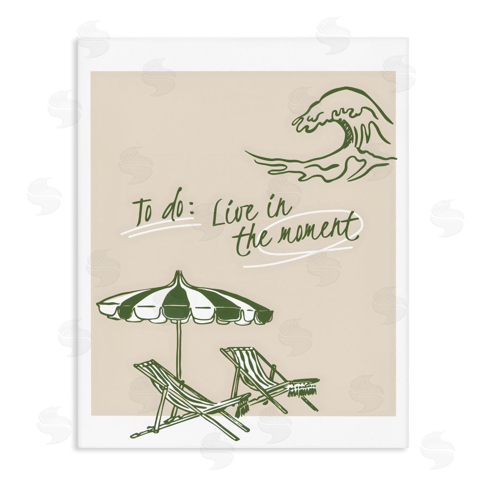 The Prints Vibe To Do: Live In The Moment Stretched Canvas Wall Art Print