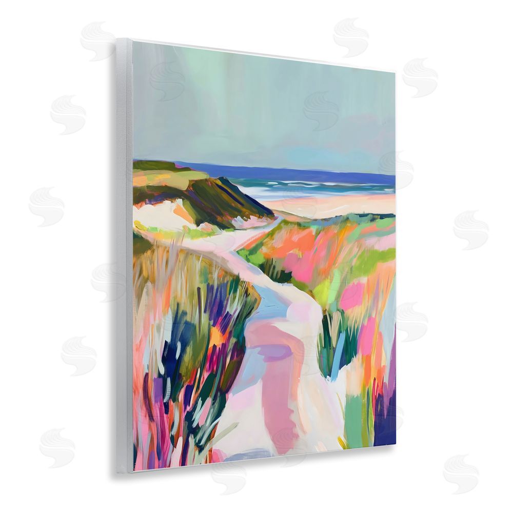 The Prints Vibe Pathway Through Pastel Sand Dunes Wall Plaque Home Decor Art Print
