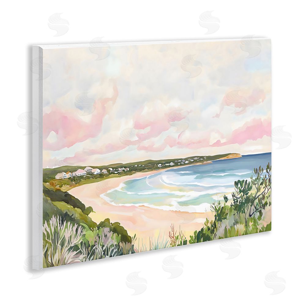 The Prints Vibe Serene Sunset Beach Panorama Wall Plaque Printed Art