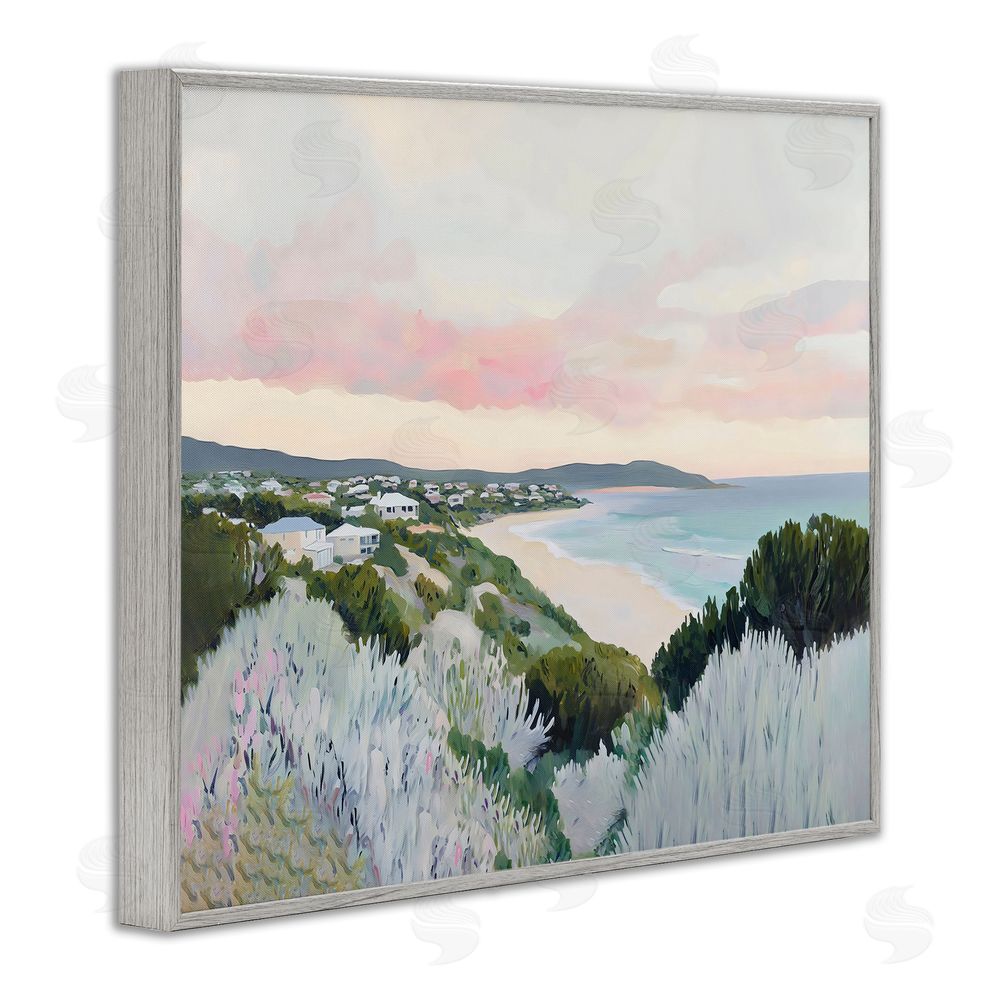 The Prints Vibe Cape Cod Evening Light Gray Framed Giclee Wall Art Print