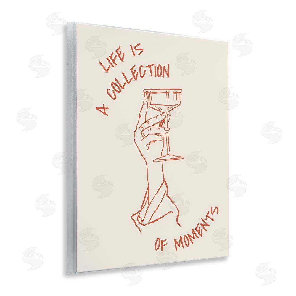 The Prints Vibe Life Is A Collection of Moments Toast Wall Plaque Home Decor Art Print