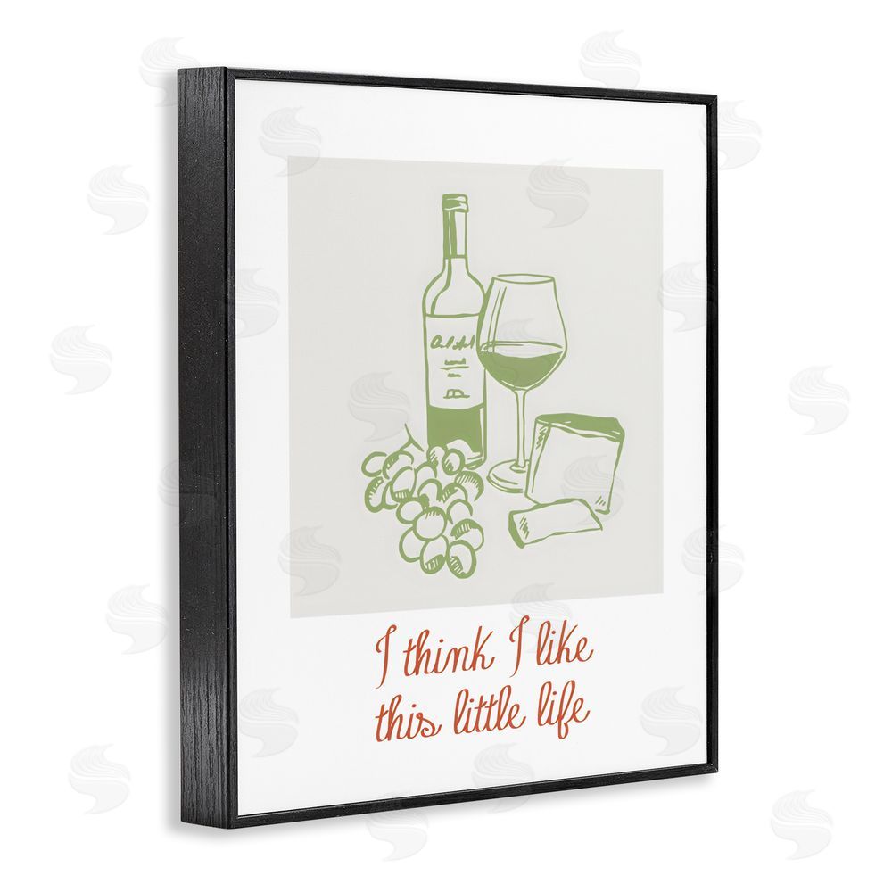 The Prints Vibe I Think I Like This Little Life Black Framed Giclee Wall Art