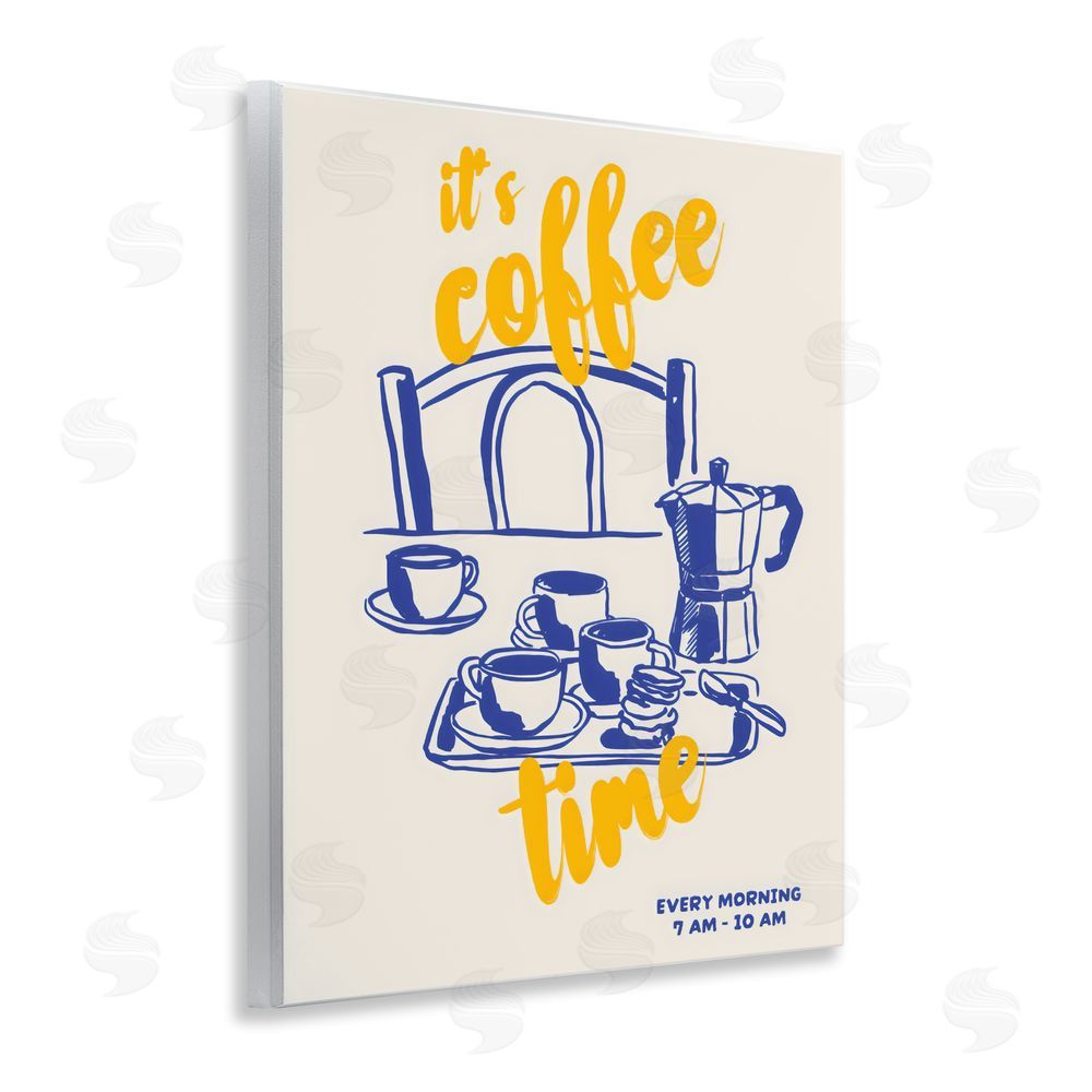 The Prints Vibe It's Coffee Time Breakfast Ritual Wall Plaque Home Decor Art Print
