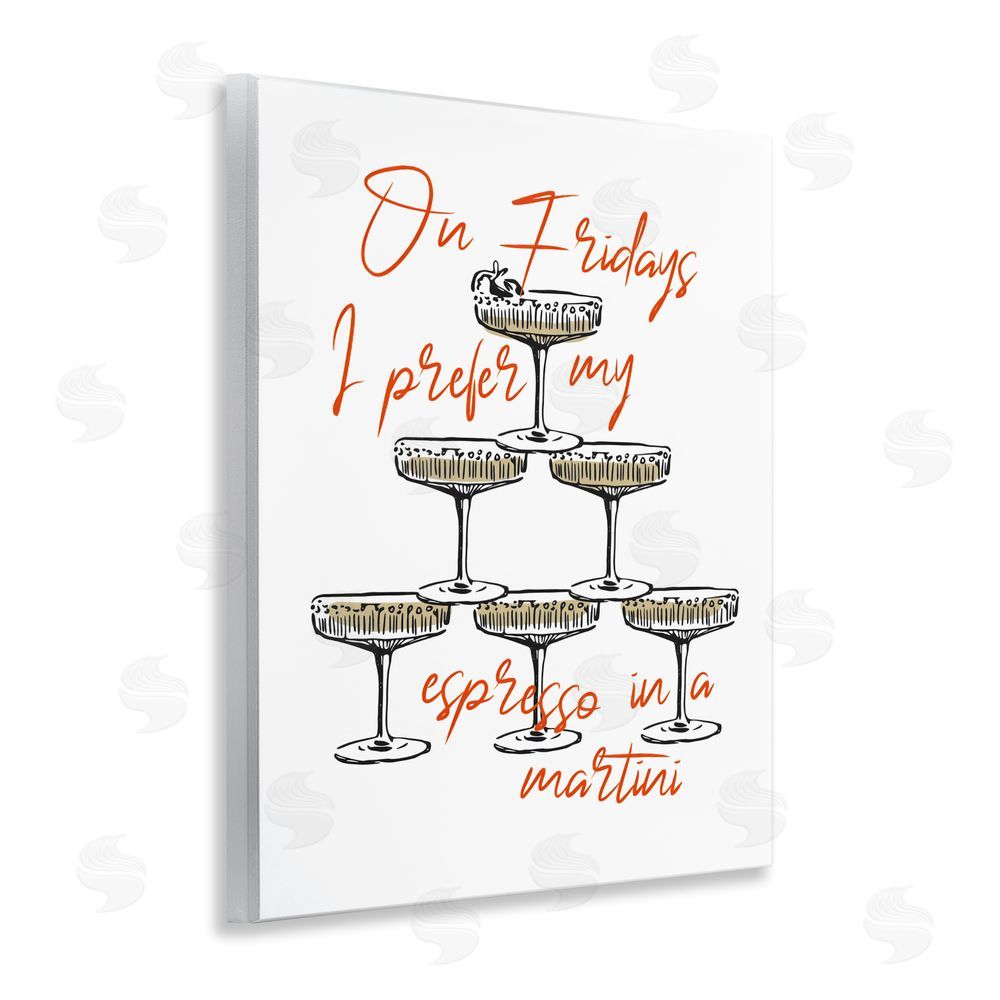 The Prints Vibe On Fridays Espresso Martini Wall Plaque Home Decor Art Print