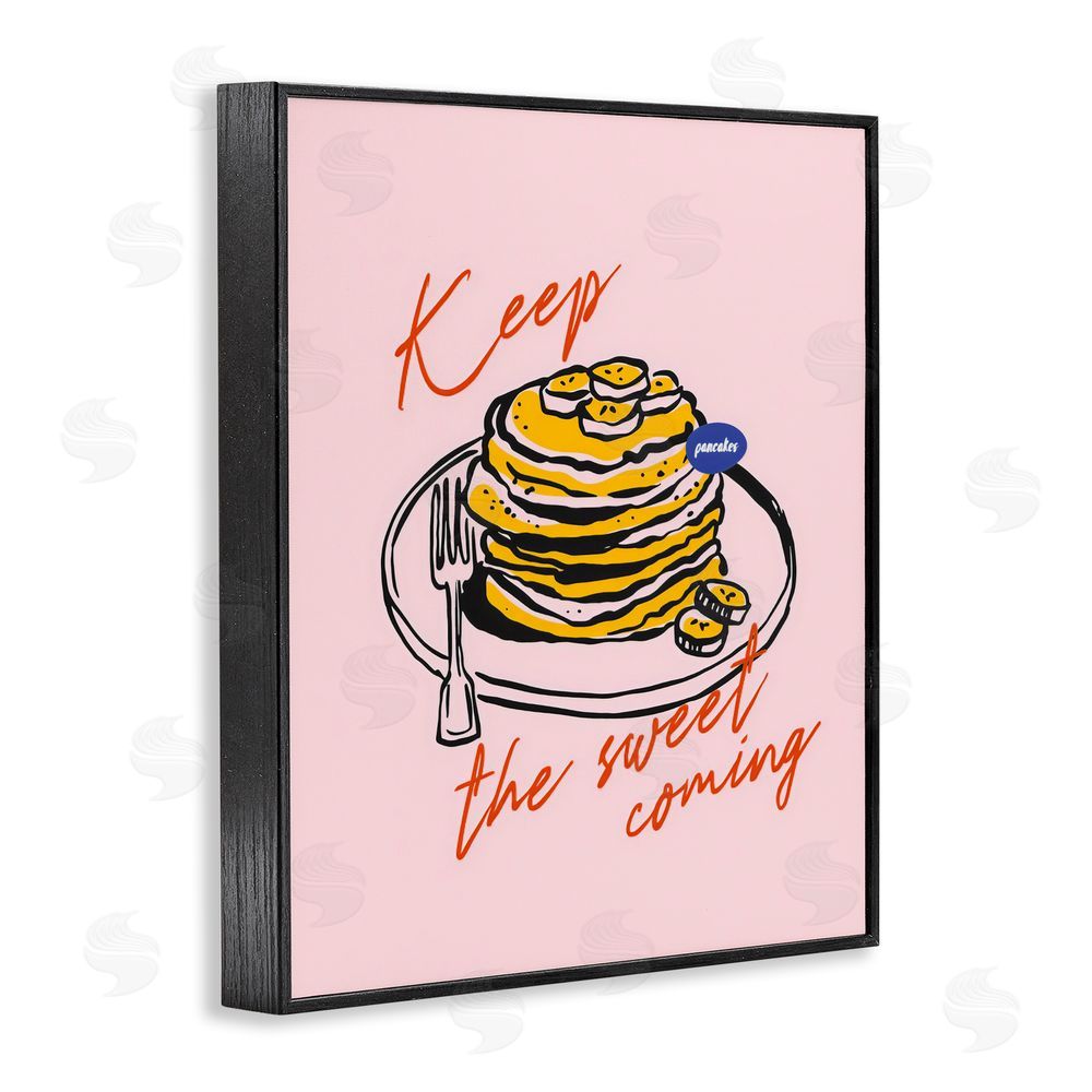 The Prints Vibe Keep The Sweet Coming Black Framed Giclee Wall Art