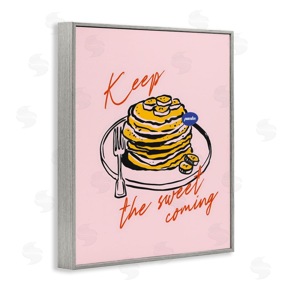 The Prints Vibe Keep The Sweet Coming Gray Framed Giclee Wall Art