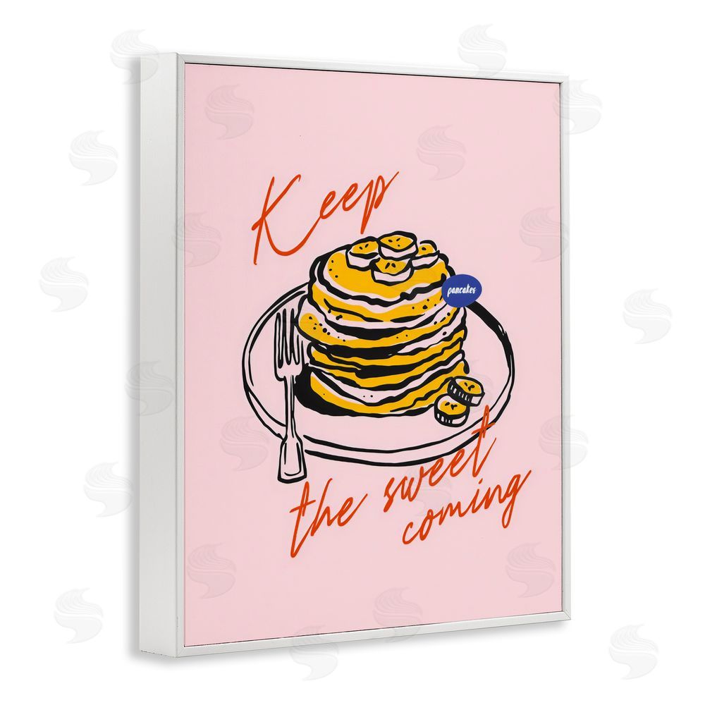 The Prints Vibe Keep The Sweet Coming White Framed Giclee Wall Art
