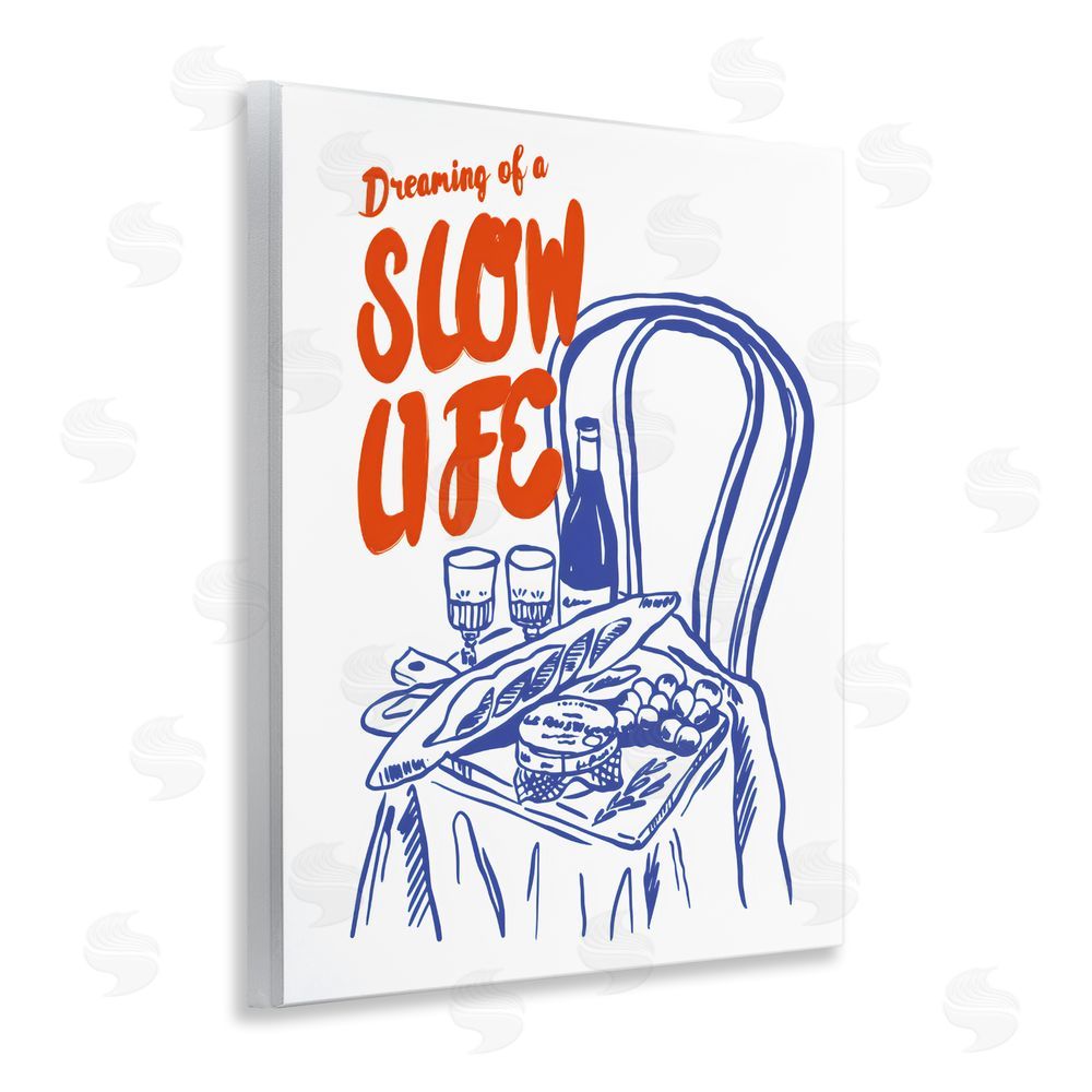 The Prints Vibe Dreaming Of A Slow Life Wall Plaque with Fixed Lithograph Print