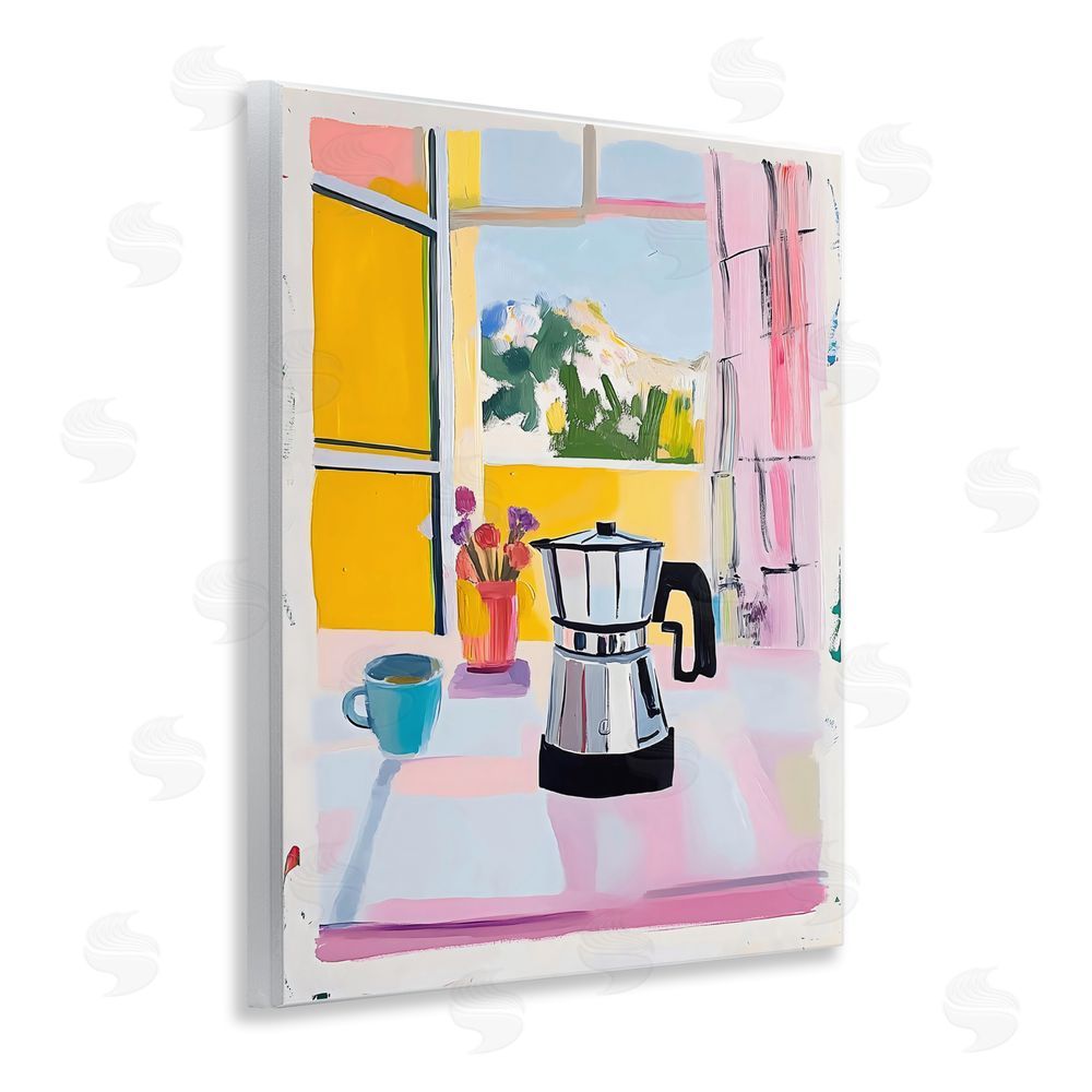 The Prints Vibe Italian Moka Pot Kitchen Wall Plaque Home Decor Art Print