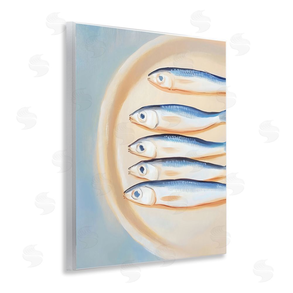 The Prints Vibe Plate of Sardines Wall Plaque Home Decor Art Print
