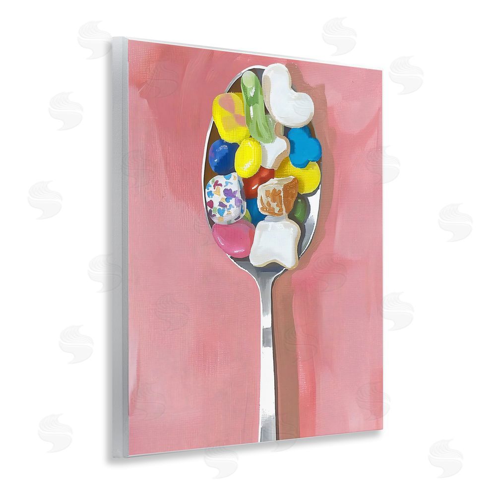 The Prints Vibe Nostalgic Fun Breakfast Spoon Wall Plaque Home Decor Art Print