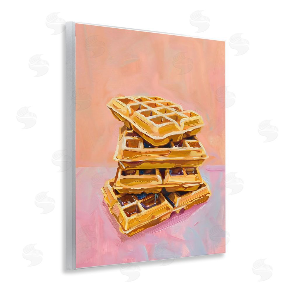 The Prints Vibe Stack of Fluffy Waffles Wall Plaque Printed Art