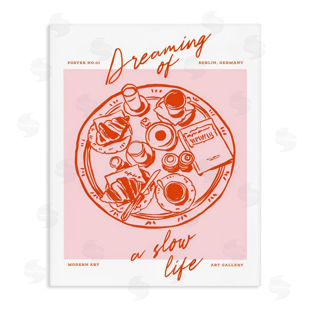 The Prints Vibe Dreaming Of A Slow Life Stretched Canvas Wall Art