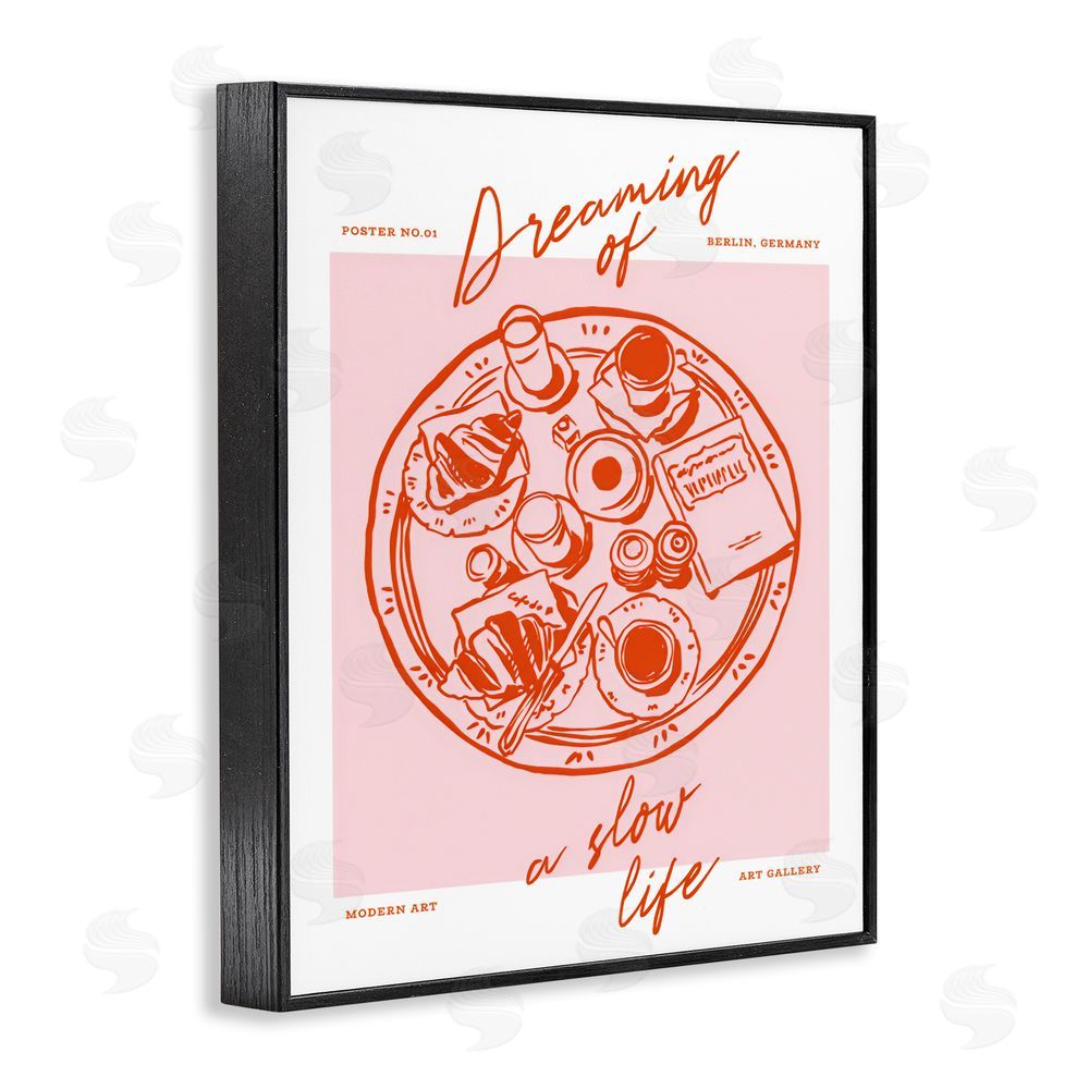 The Prints Vibe Dreaming Of A Slow Life Black Framed Giclee Wall Art Print