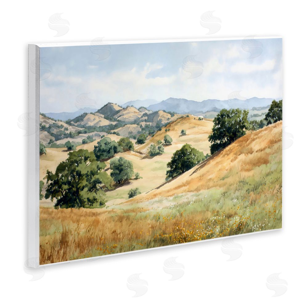 Petal Prints Design Idyllic Mountains and Trees Wall Plaque Home Decor Art Print