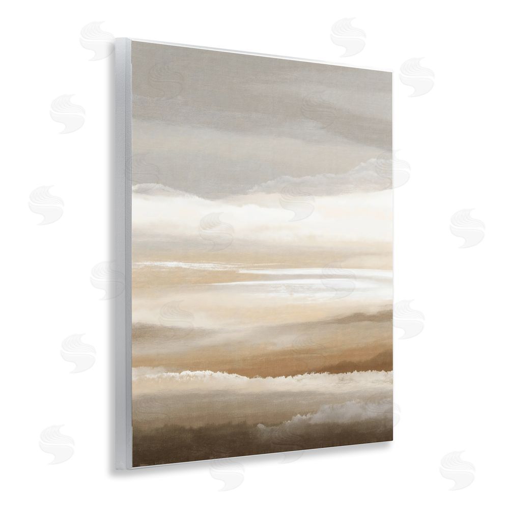 Ink Drop Loft The Horizon Serene Cloud Layers Wall Plaque Printed Art