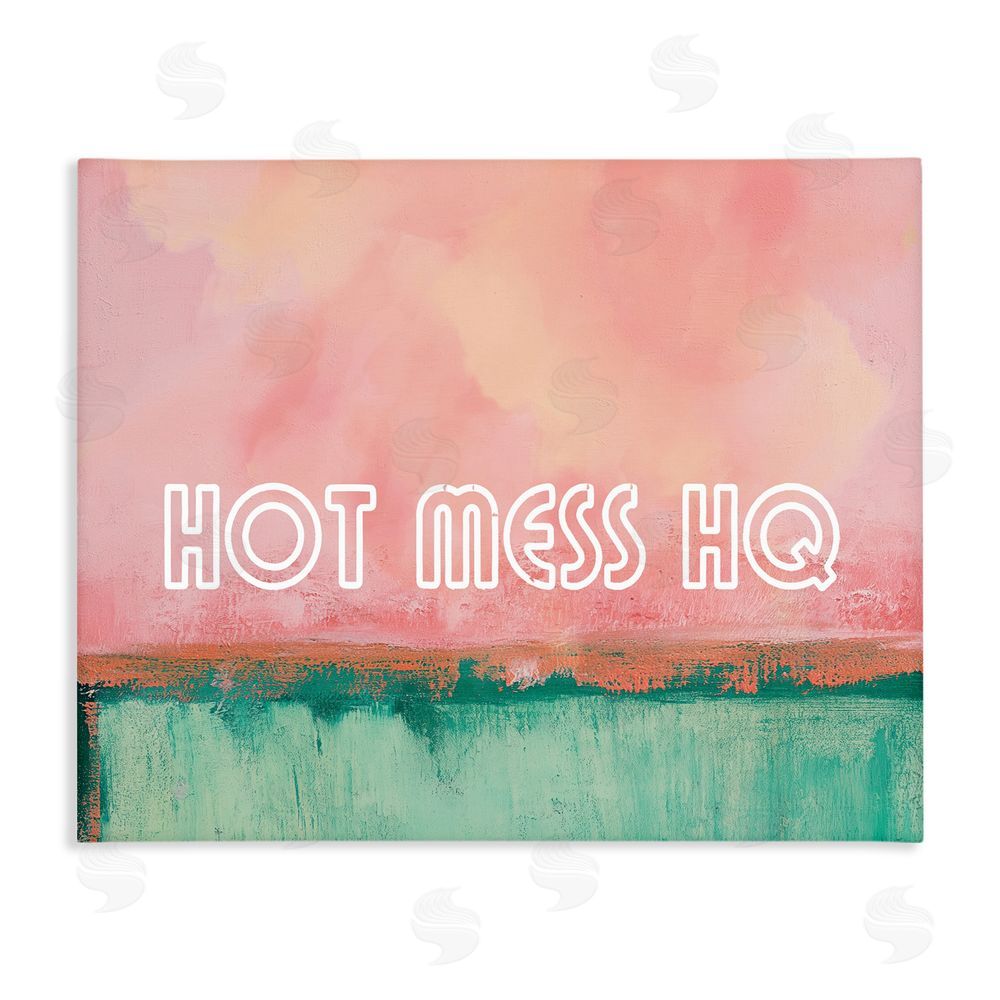 Gina Kelly Hot Mess Headquarters Stretched Canvas Wall Art