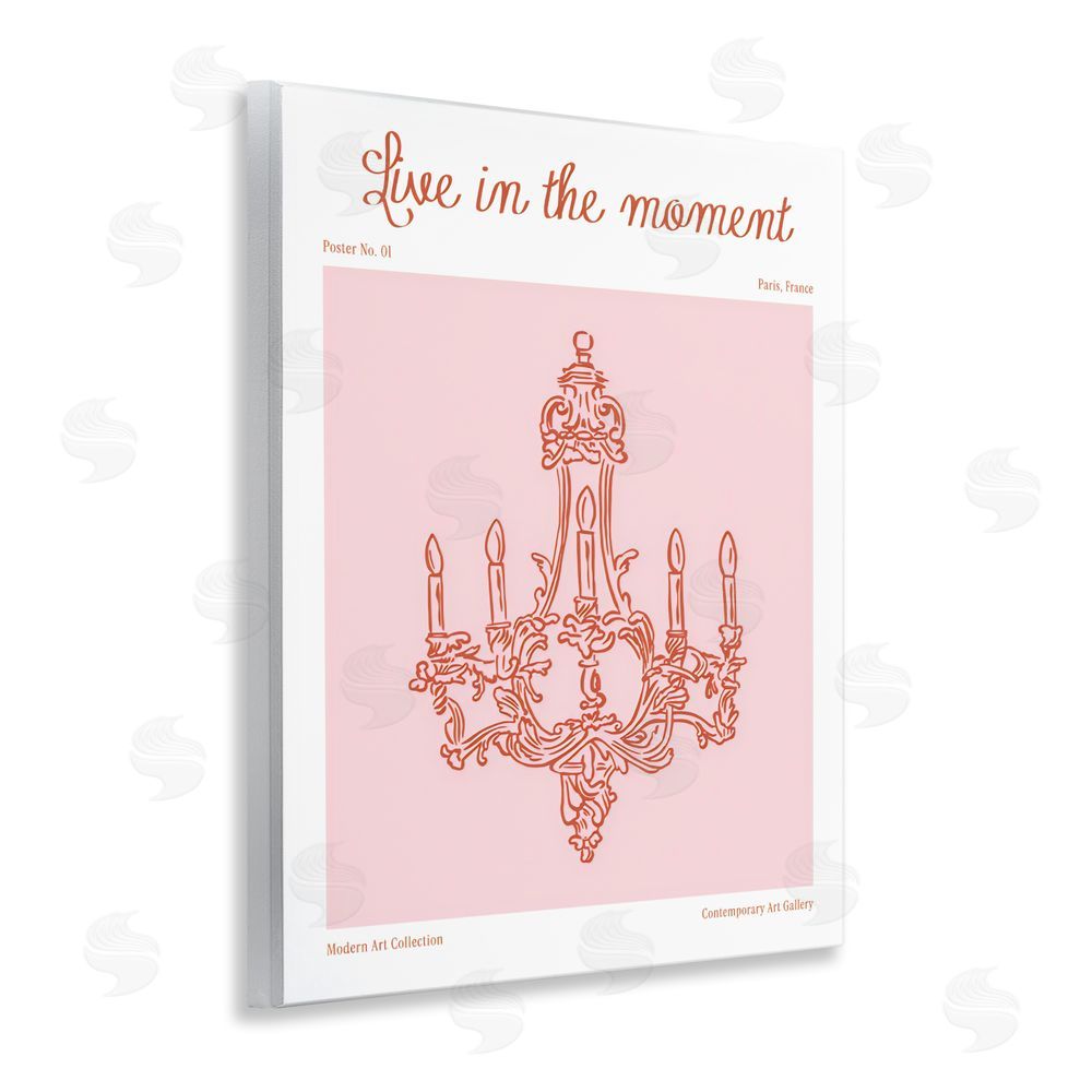 The Prints Vibe Live In The Moment Chandelier Wall Plaque Home Decor Art Print