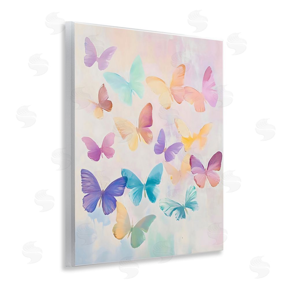 The Prints Vibe Pastel Butterfly Dreams Wall Plaque Home Decor Art Print