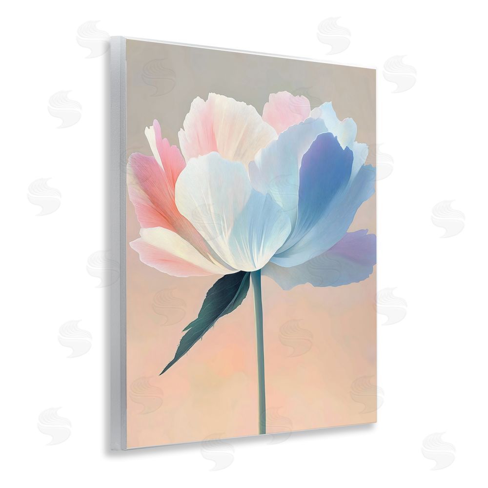 The Prints Vibe Pink & Blue Flower Serenity Wall Plaque Home Decor Art Print