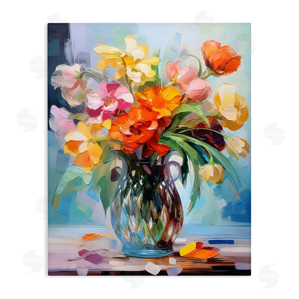 Creative Studio Dreamy Bouquet of Vibrant Blooms Stretched Canvas Wall Art