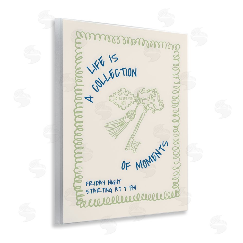 The Prints Vibe A Collection of Moments Wall Plaque Art Print with White Foil Wrap