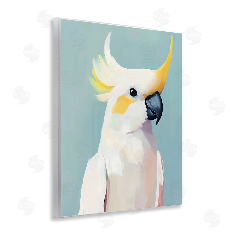 The Prints Vibe Yellow Crested Cockatoo Wall Plaque Printed Art