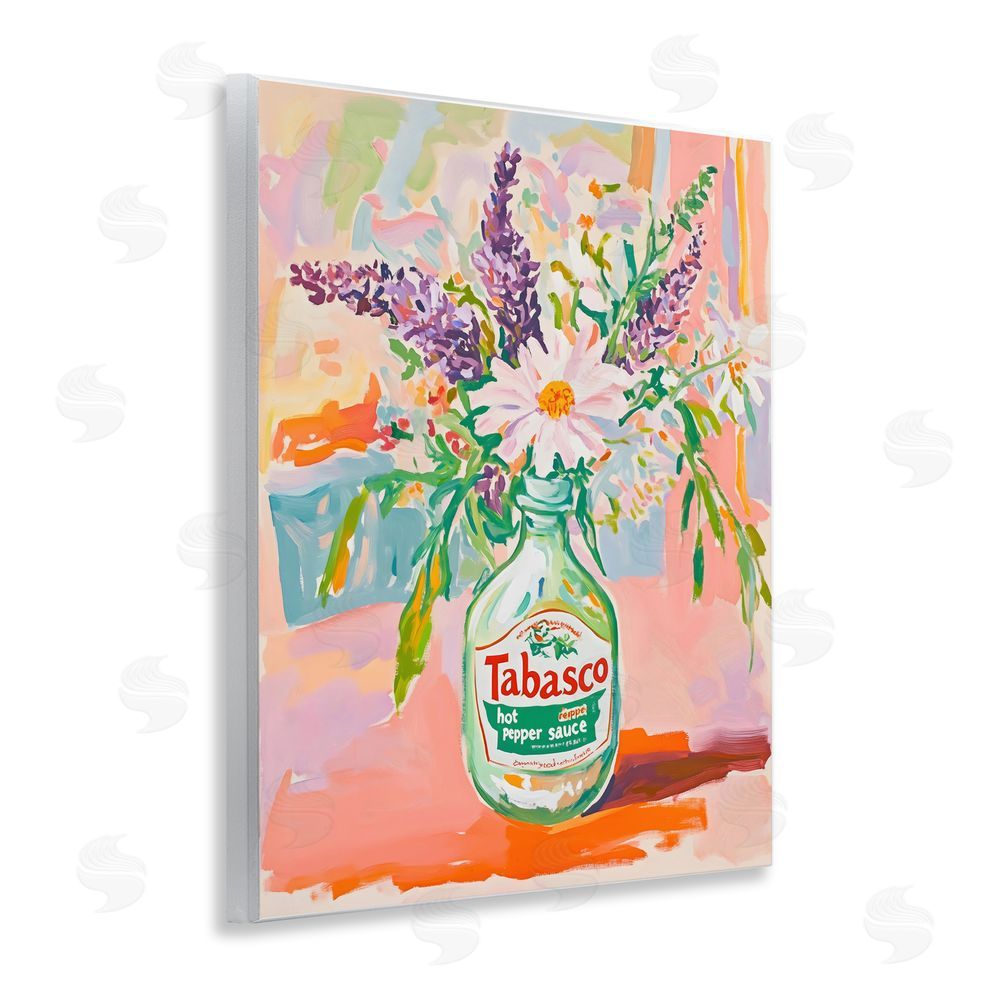 The Prints Vibe Hot Sauce Bottle Bouquet Wall Plaque Home Decor Art Print