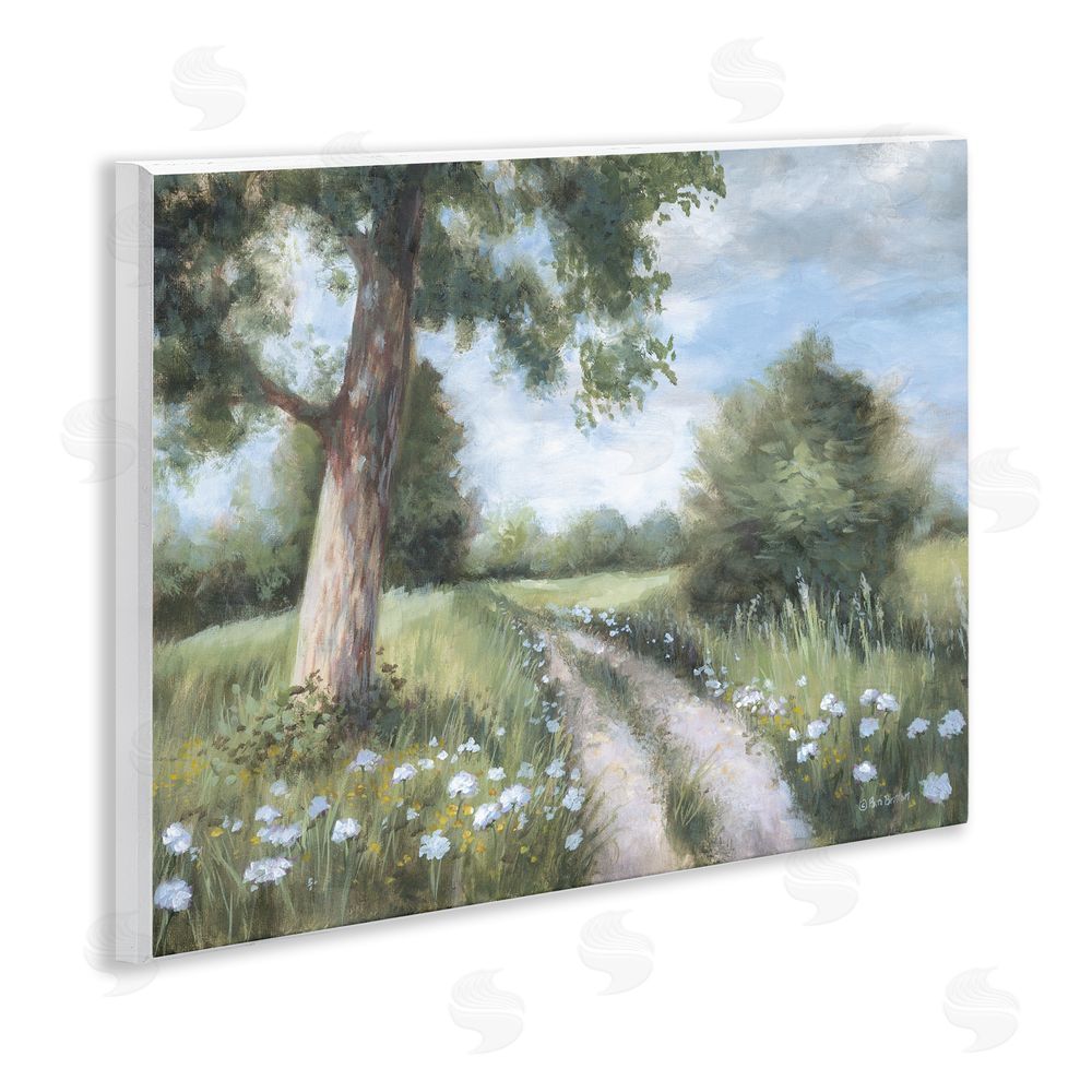 Pam Britton A Lovely Walk On Path Wooden Wall Plaque Art Print