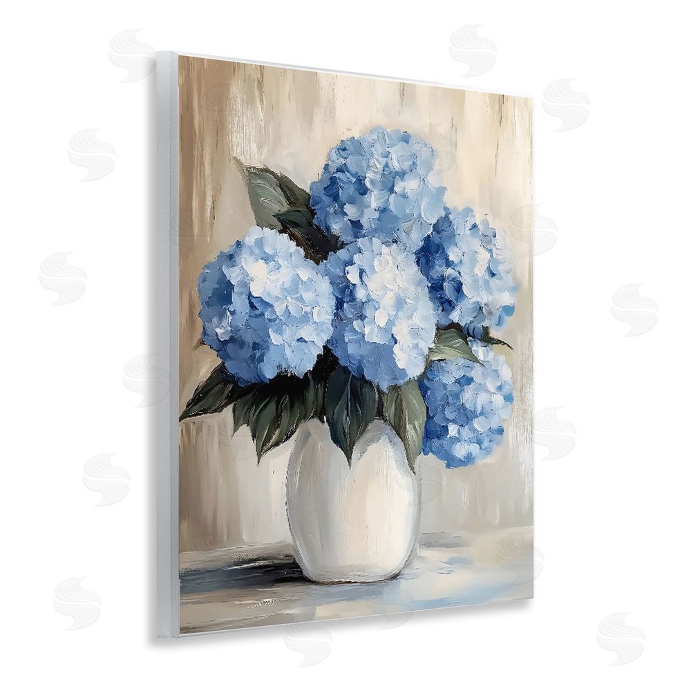 Creative Studio Painted Hydrangeas in White Vase Wall Plaque Home Decor Art Print