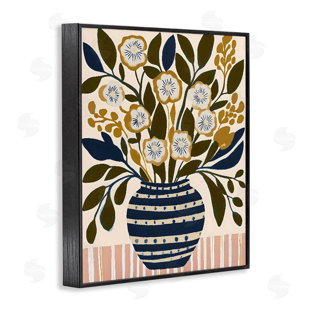 Creative Studio Wild Bloom Boho Arrangement Black Framed Giclee Wall Art Print