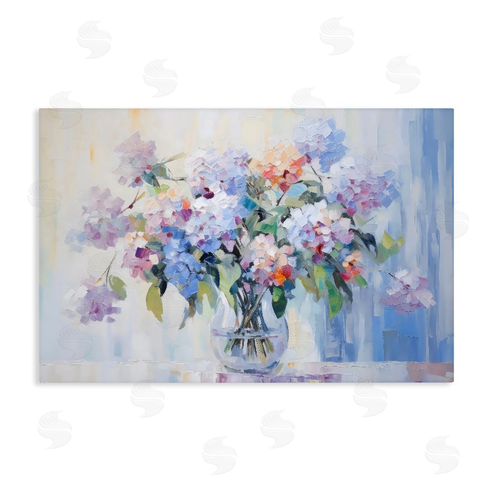 Creative Studio In Full Bloom Bouquet Stretched Canvas Wall Art