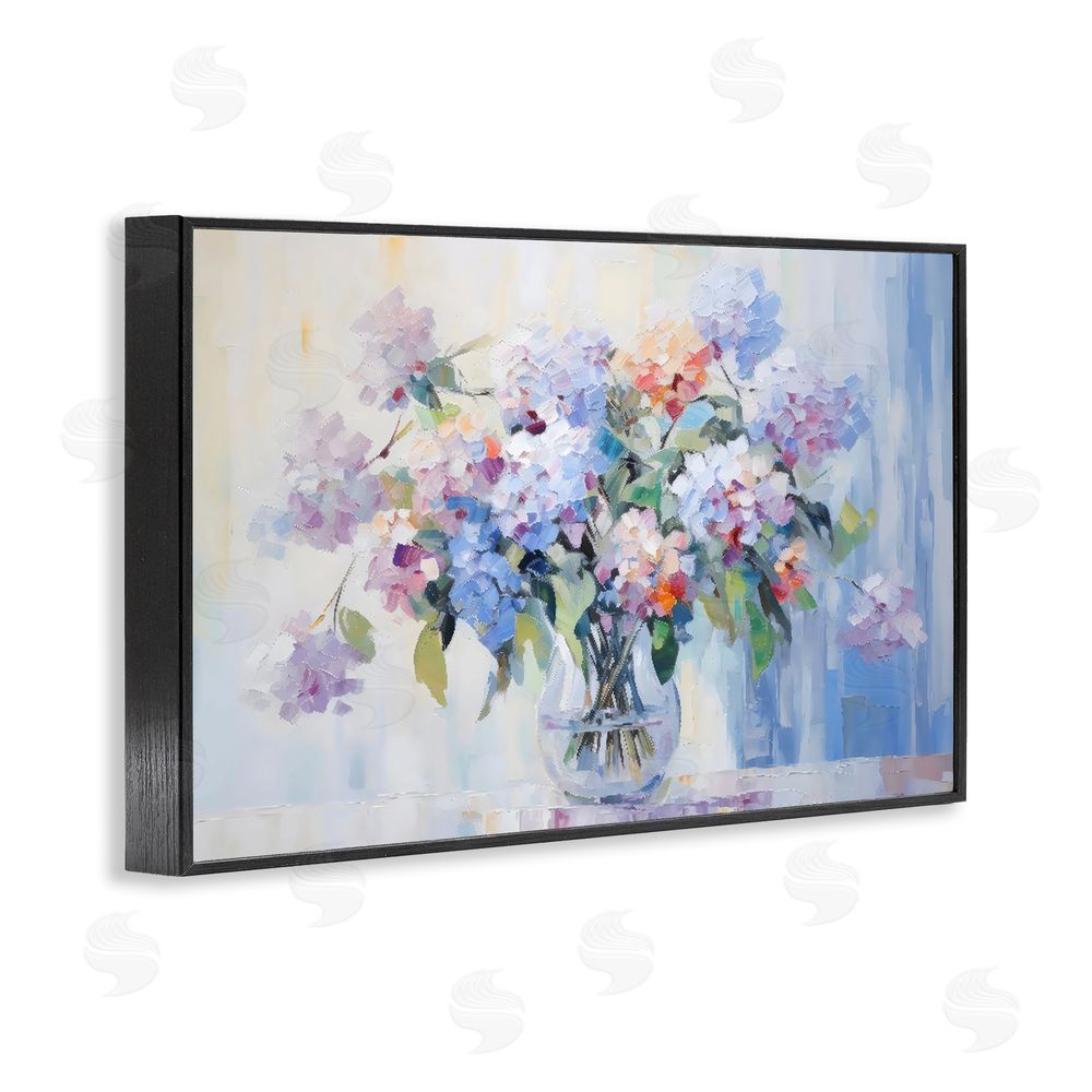 Creative Studio In Full Bloom Bouquet Black Framed Giclee Wall Art