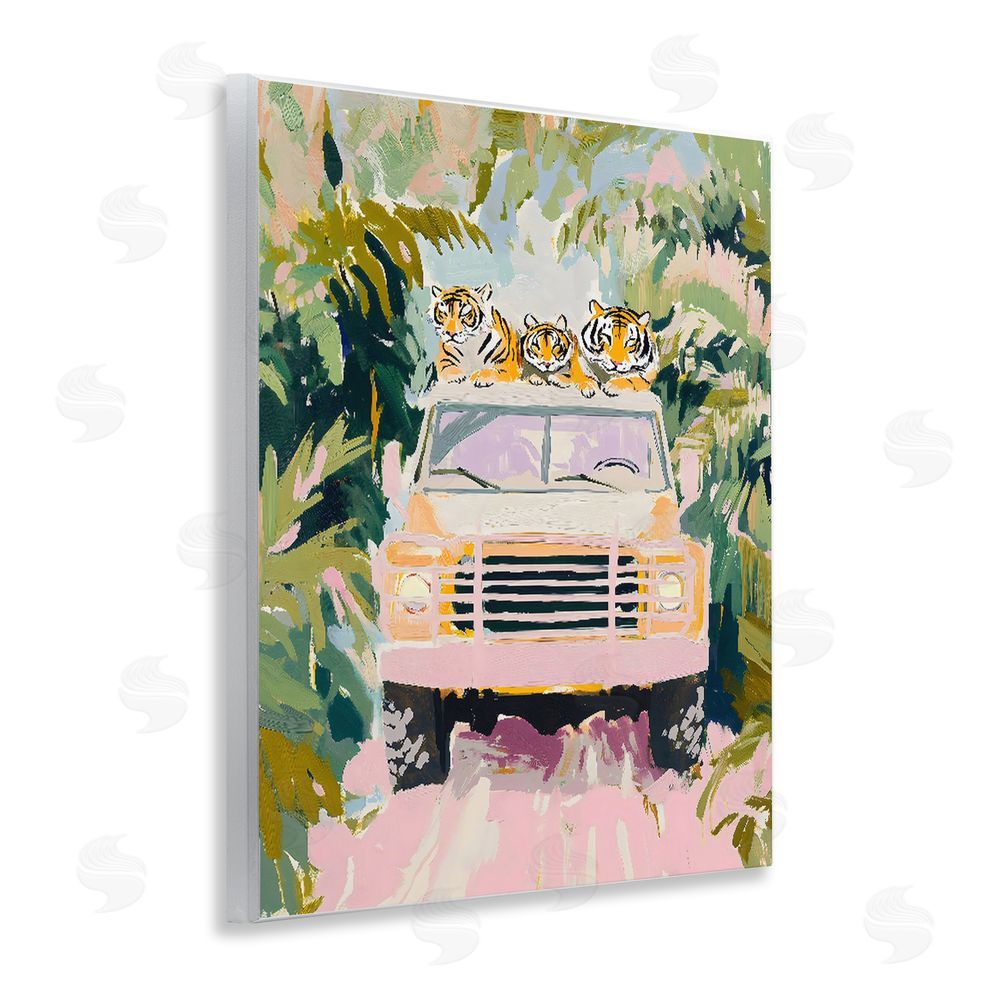 The Prints Vibe Safari Trip Tiger Trio Wall Plaque Printed Art